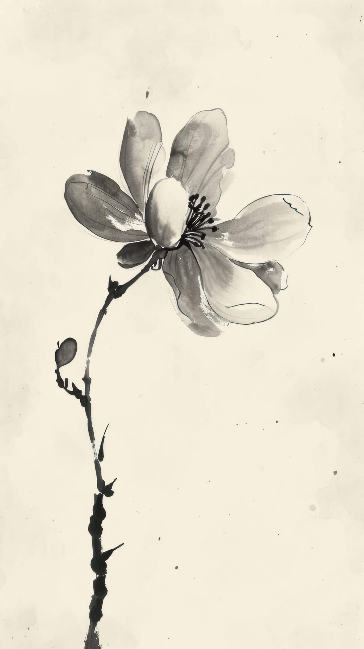 Flower painting blossom drawing.